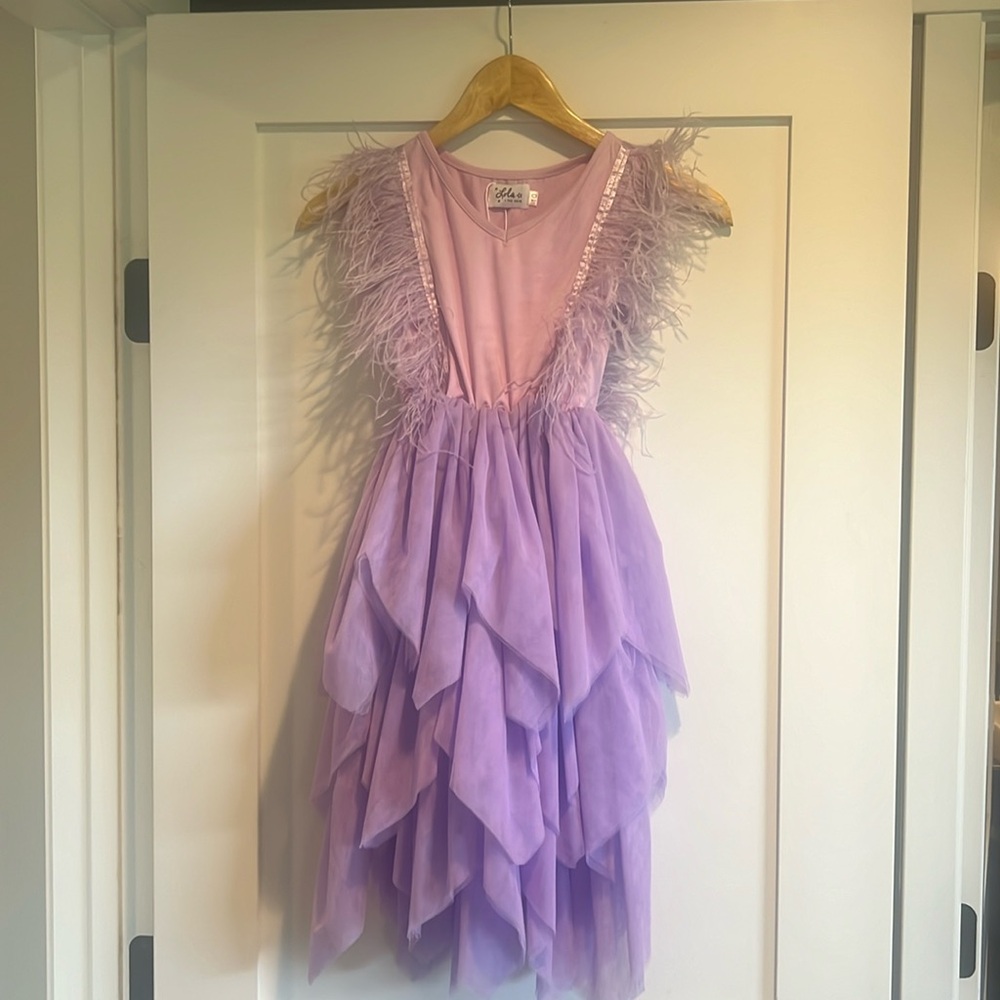 Girls purple dress